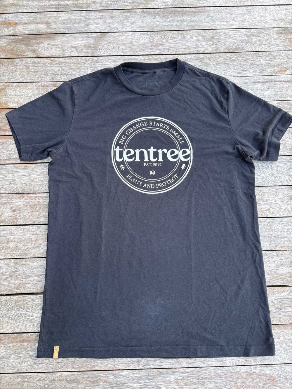 Ten Tree Mens Premium Black Tee Shirt Size Large